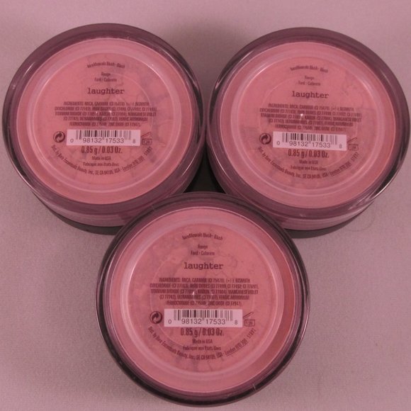 #NWT Original bareMinerals Laughter Loose Powder Blush 0.85g/0.03oz - Lot of 3 - Picture 1 of 2